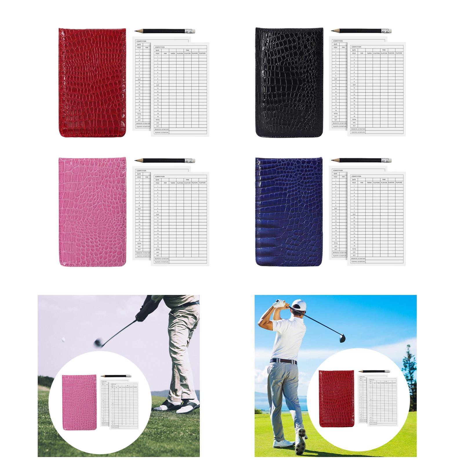 Golf Scorecard Holder - Portable Golf Scorecard Holder Golf Scoring