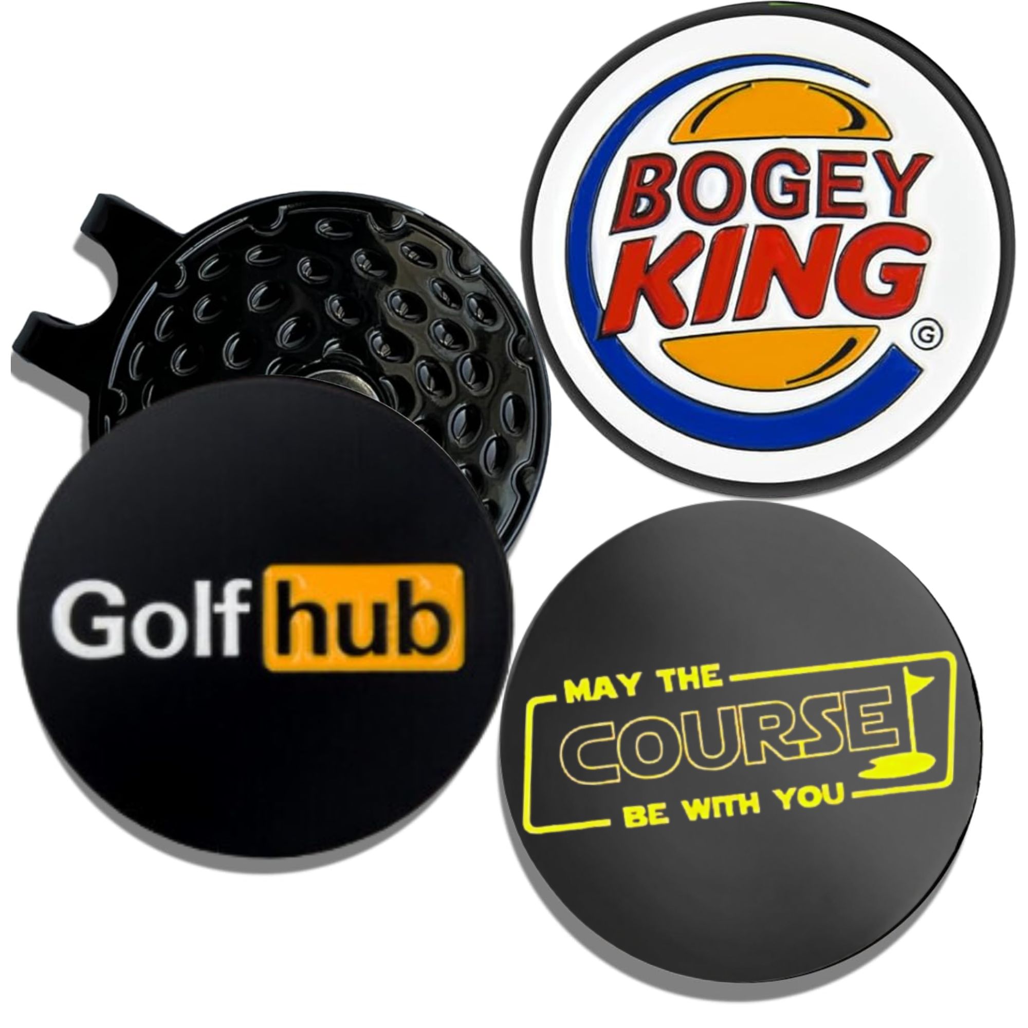 Ball Marker Set - 3 Pcs Funny Golf Ball Markers