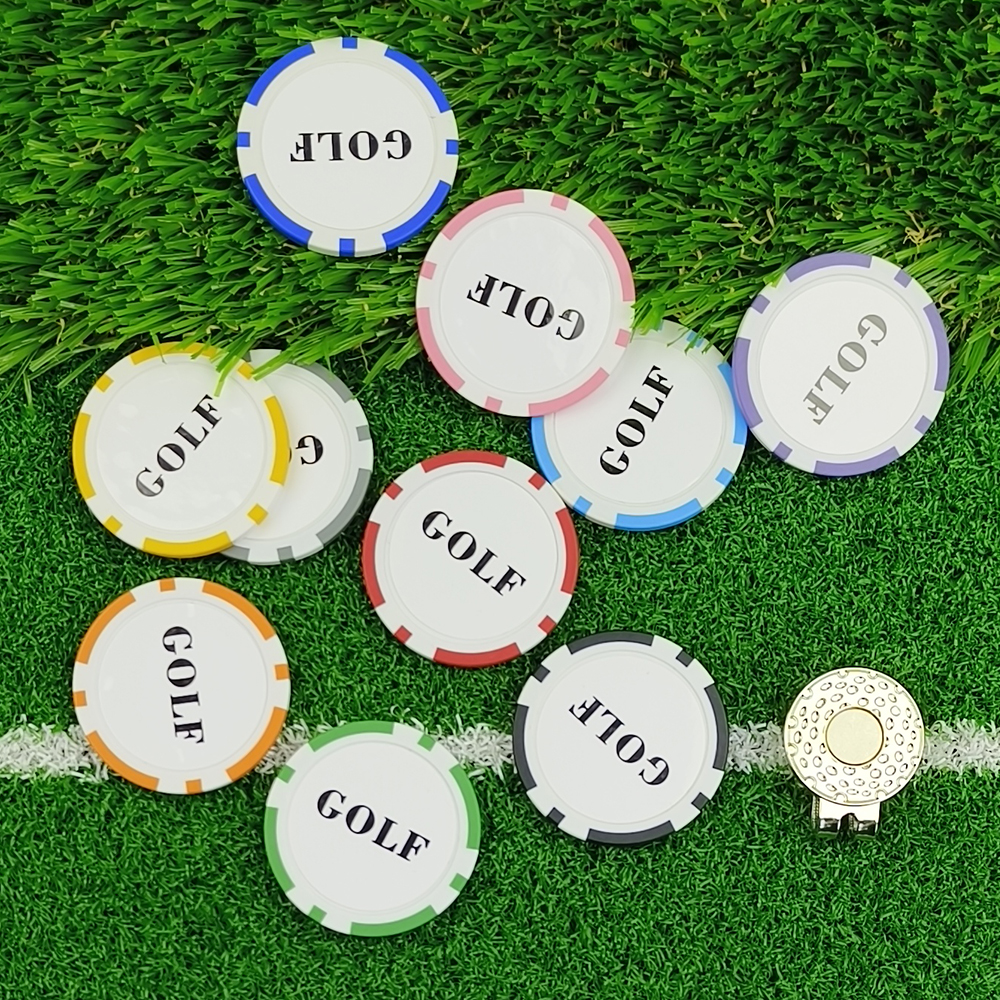 Ball Marker Set - 10Pcs Golf Ball Marker With Golf