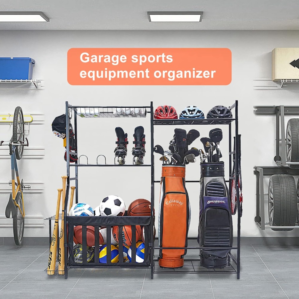 Garage Sports Equipment Organi – обзор и цена Golf Equipment Organizer For Garage