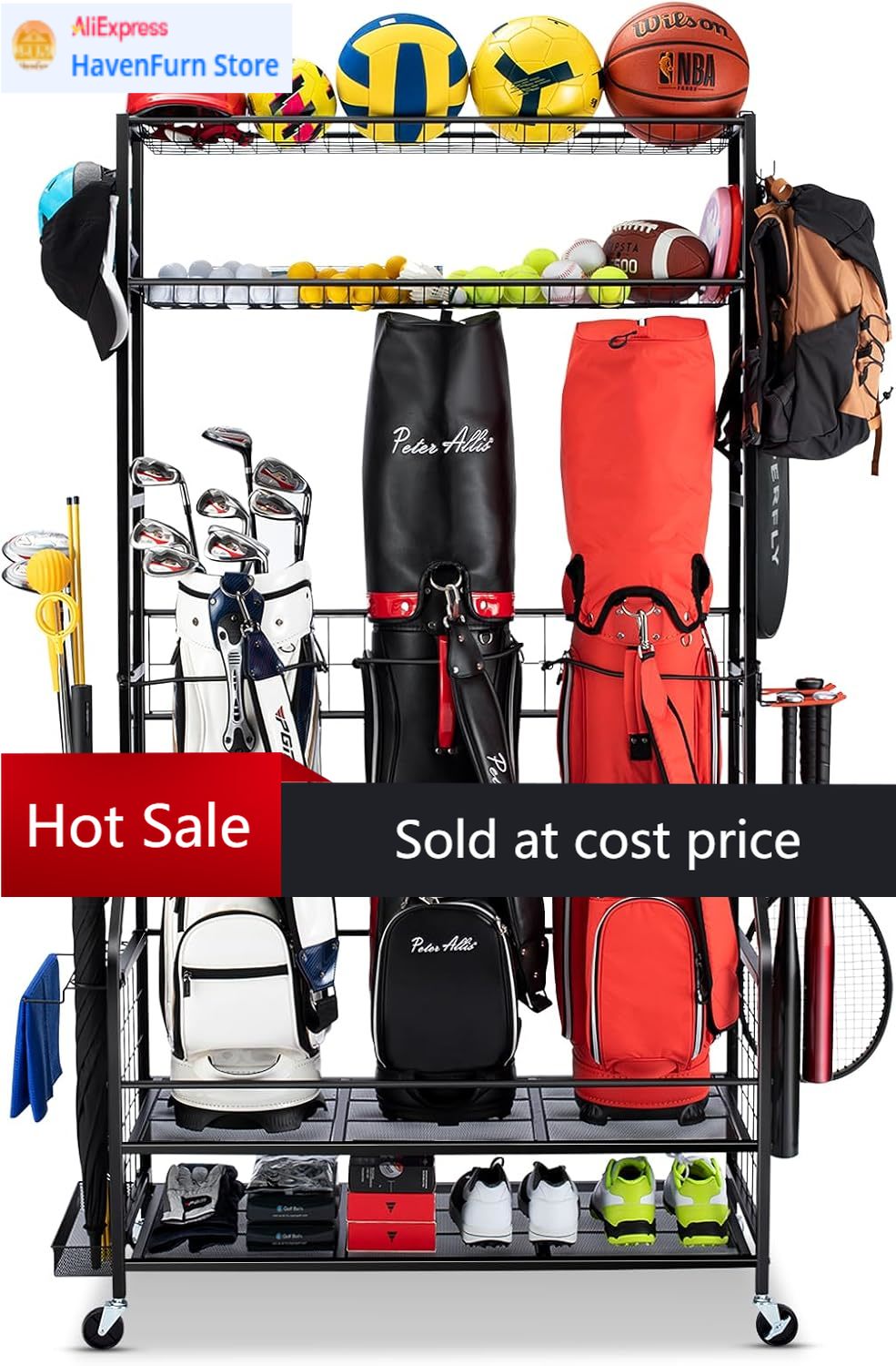 Activity priceGolf Bag Storage – обзор и цена Golf Equipment Organizer For Garage