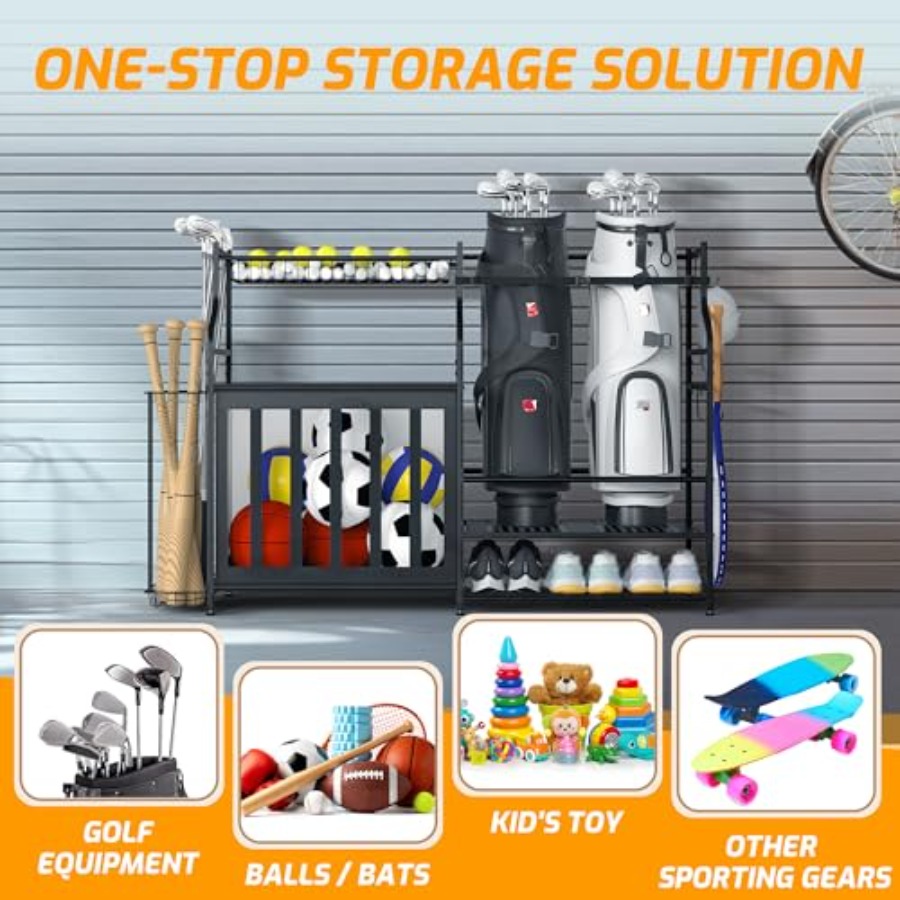Sports Equipment Organizer Rac – обзор и цена Golf Equipment Organizer For Garage