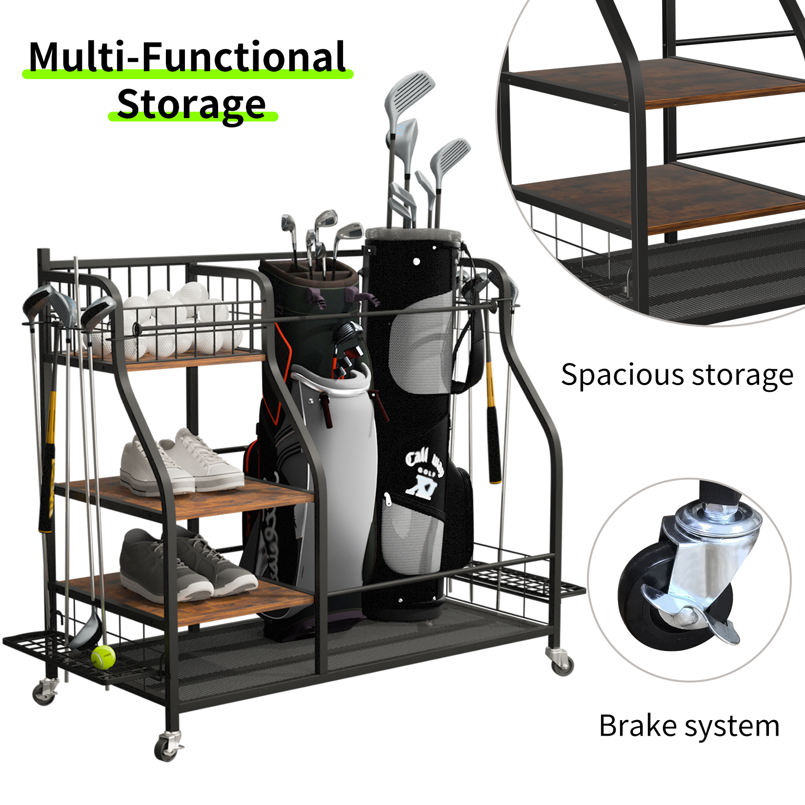 Golf Storage Garage Organizer  – обзор и цена Golf Equipment Organizer For Garage