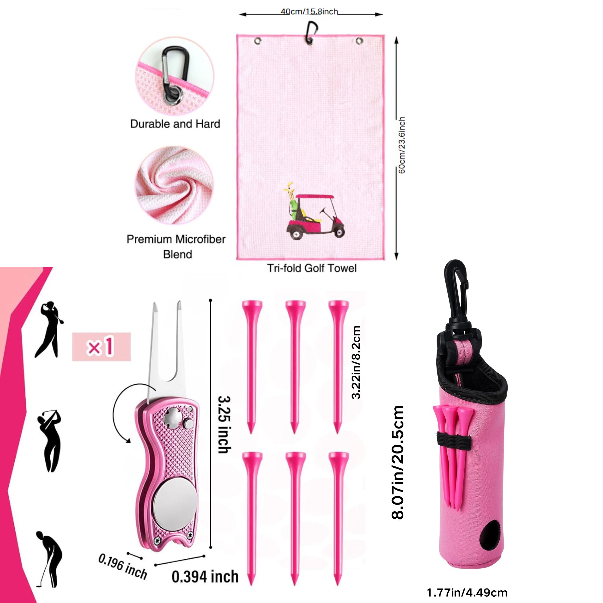 10 Pcs Golf Accessories Kit, I – обзор и цена Golf Towel Waffle