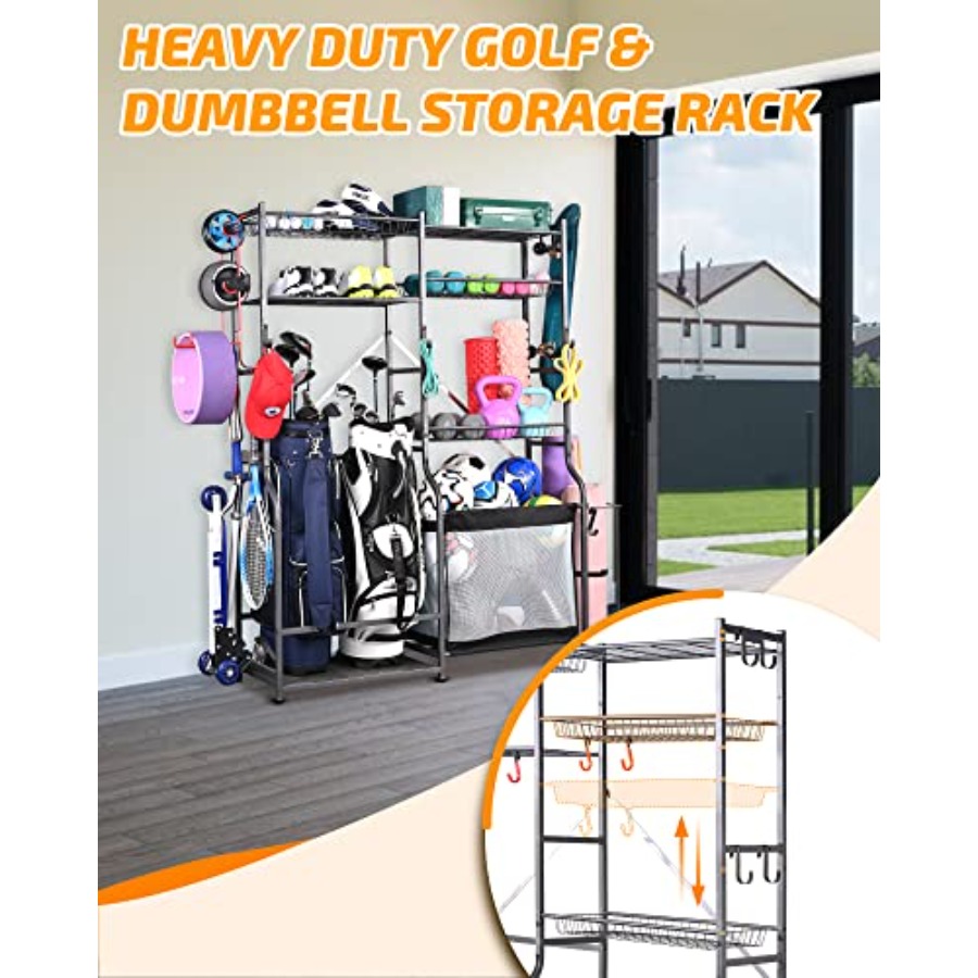 Extra Large Golf Storage Ball  – обзор и цена Golf Equipment Organizer For Garage