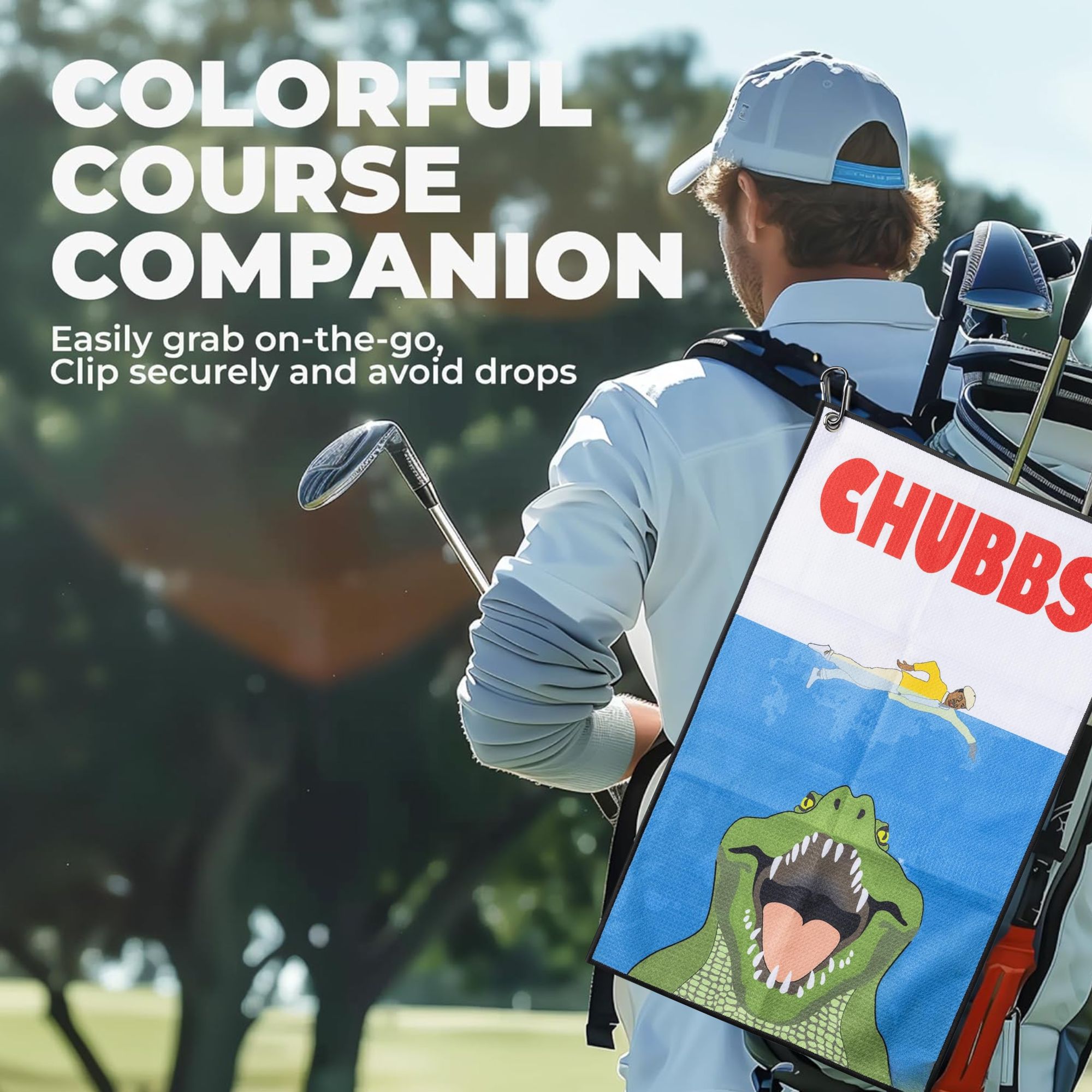 Fun Happy Gilmore Design Golf  – обзор и цена Golf Towel Waffle