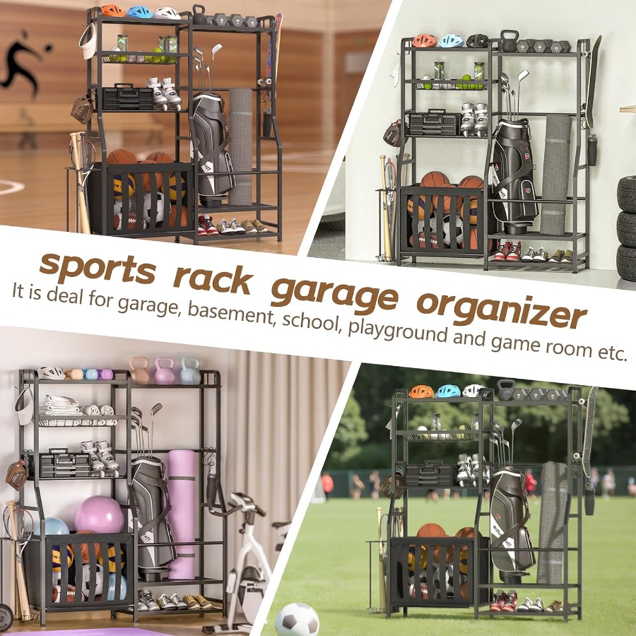 Garage Sports Equipment Organi – обзор и цена Golf Equipment Organizer For Garage