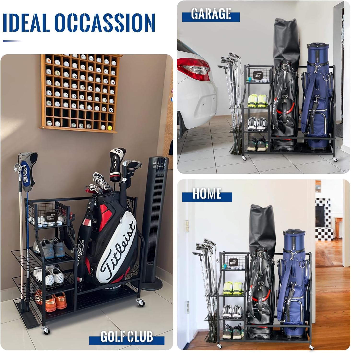Golf Storage Garage Organizer, – обзор и цена Golf Equipment Organizer For Garage