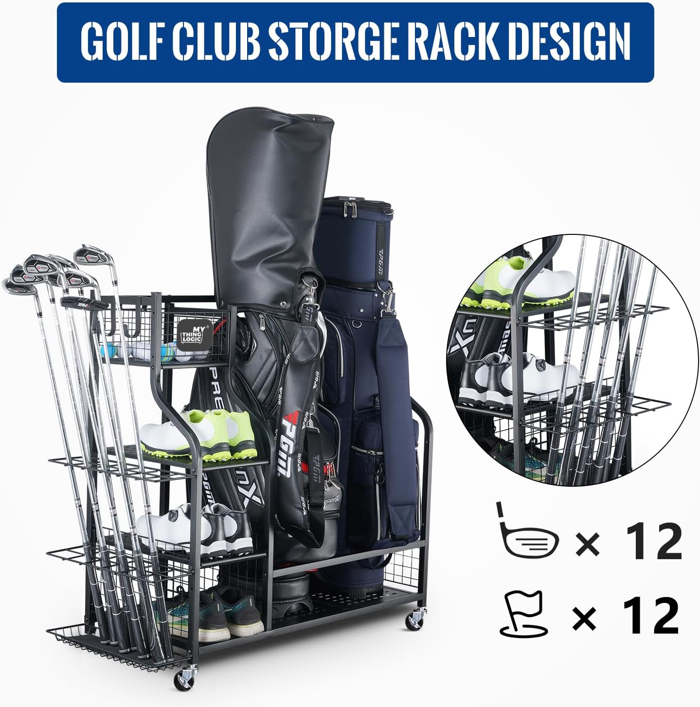 Golf Storage Garage Organizer, – обзор и цена Golf Equipment Organizer For Garage