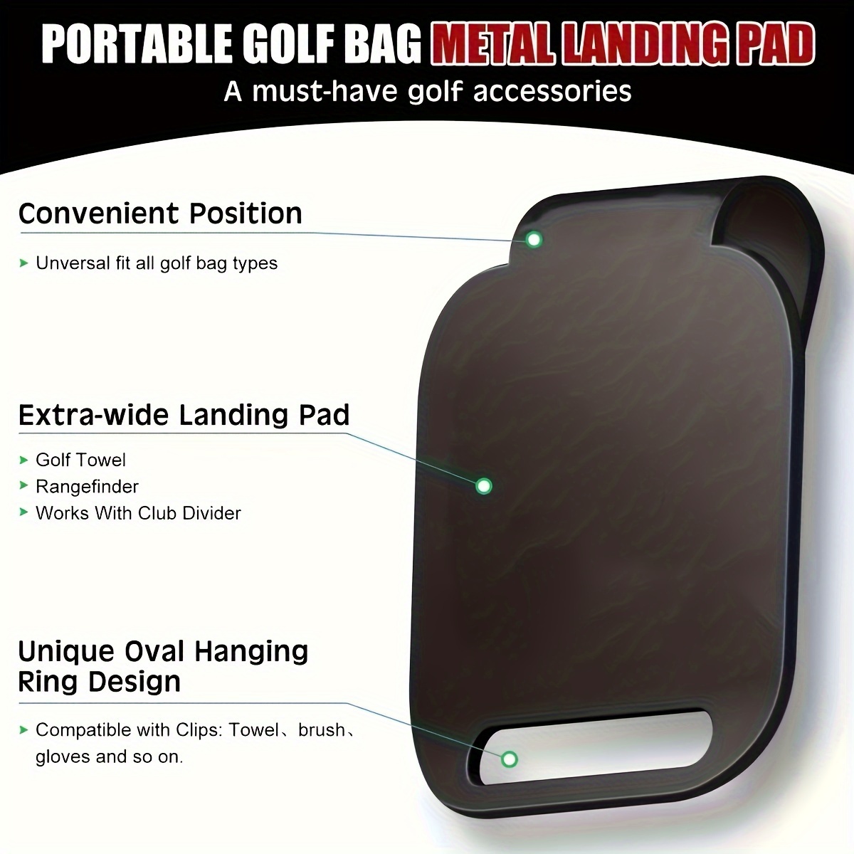Magnetic Golf Bag Landing Pad（ – обзор и цена Golf Towel Waffle