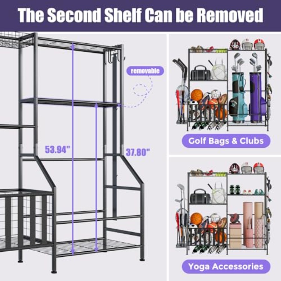 Sports Equipment Organizer Hea – обзор и цена Golf Equipment Organizer For Garage
