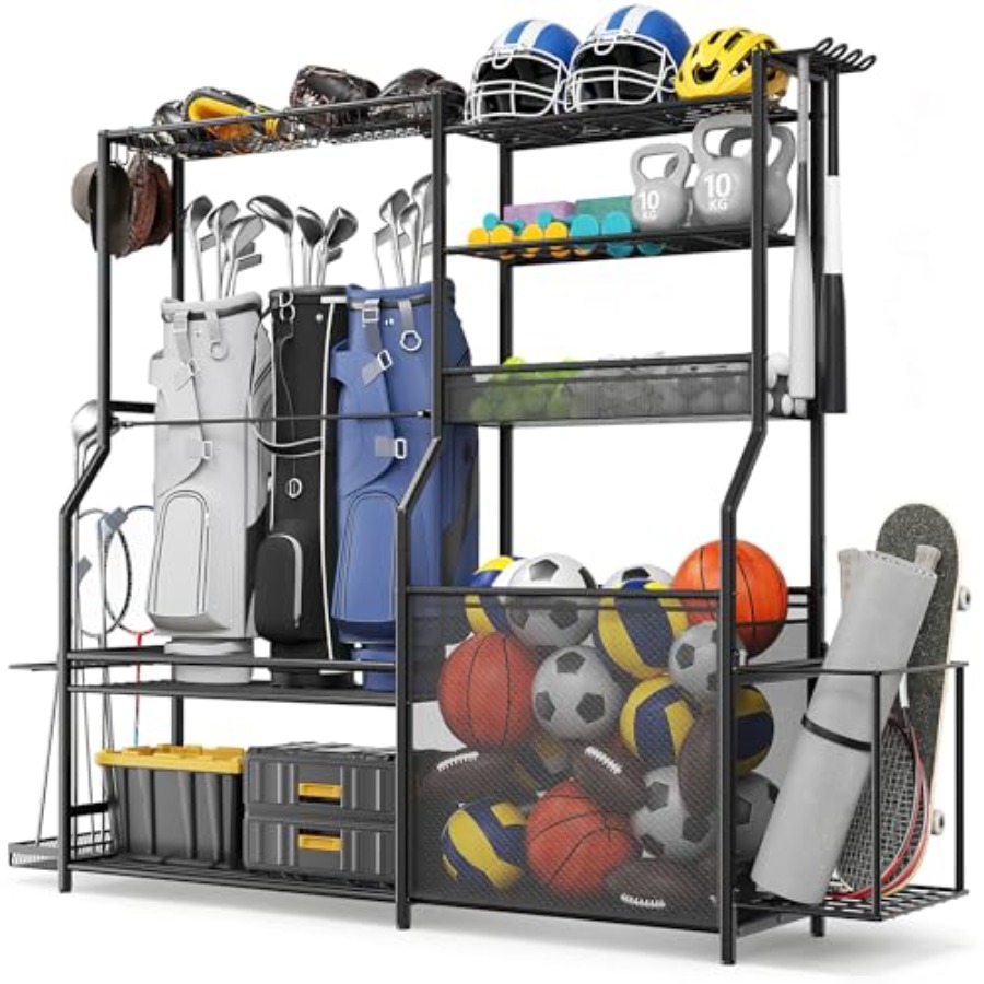 Garage Sports Equipment Organi – обзор и цена Golf Equipment Organizer For Garage