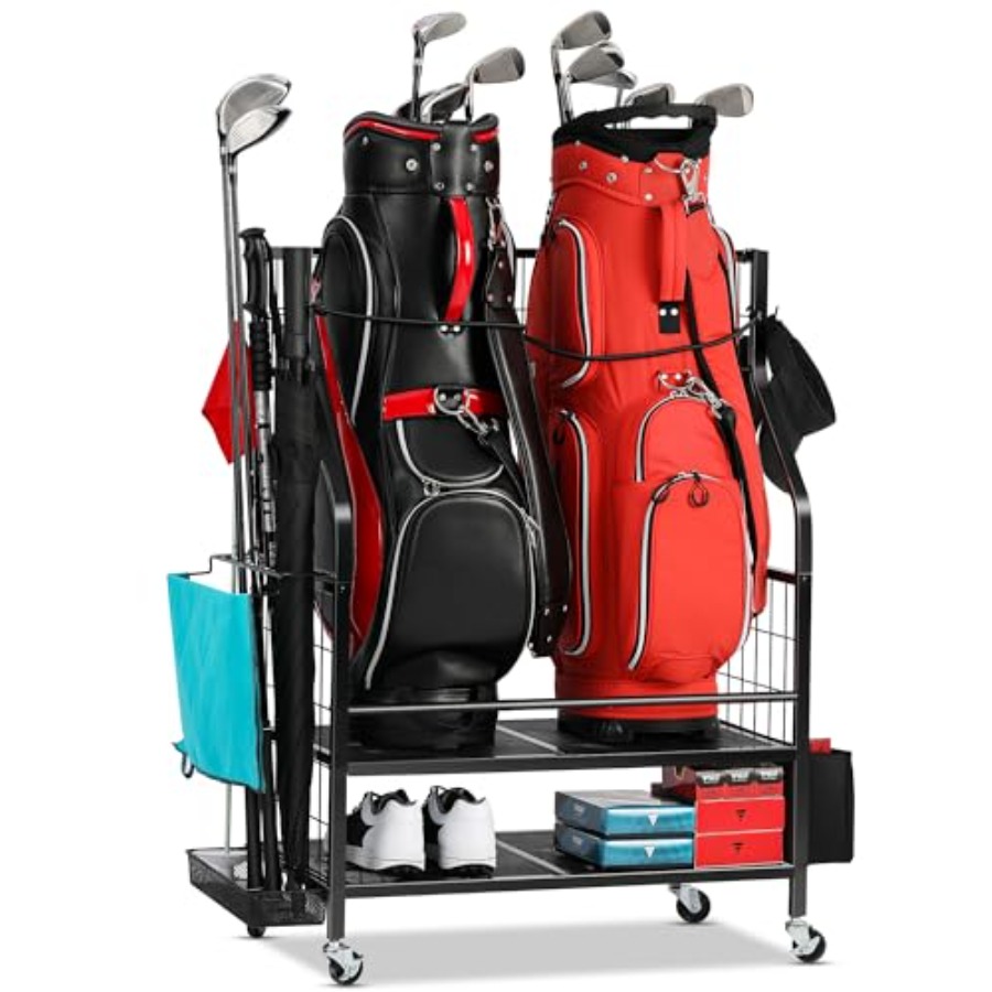 Golf Bag Storage Garage Organi – обзор и цена Golf Equipment Organizer For Garage