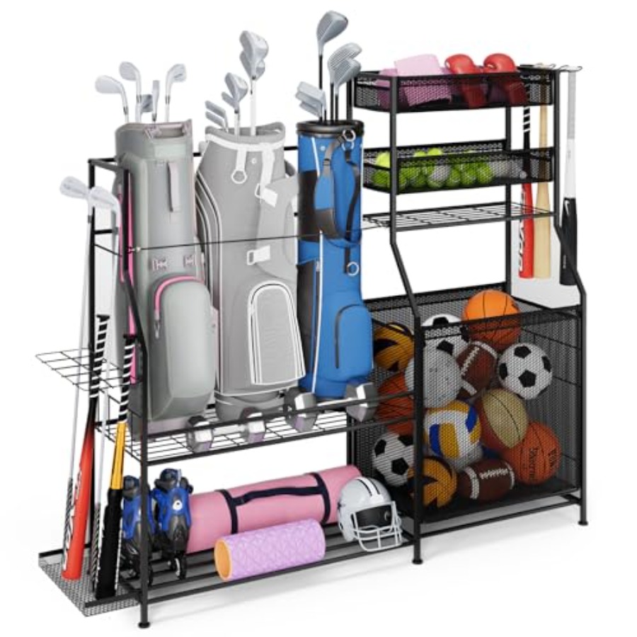 Garage Sports Equipment Organi – обзор и цена Golf Equipment Organizer For Garage