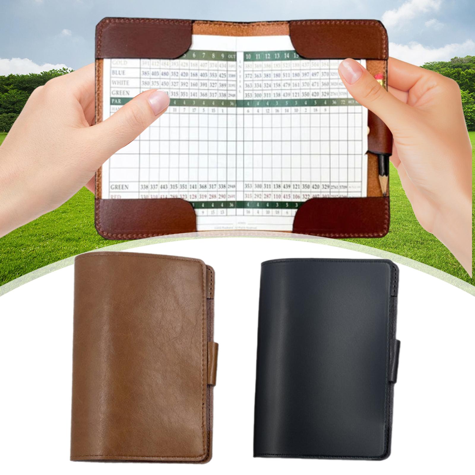 Golf Scorecard Holder Brown PU – обзор и цена Golf Scorecard Holder