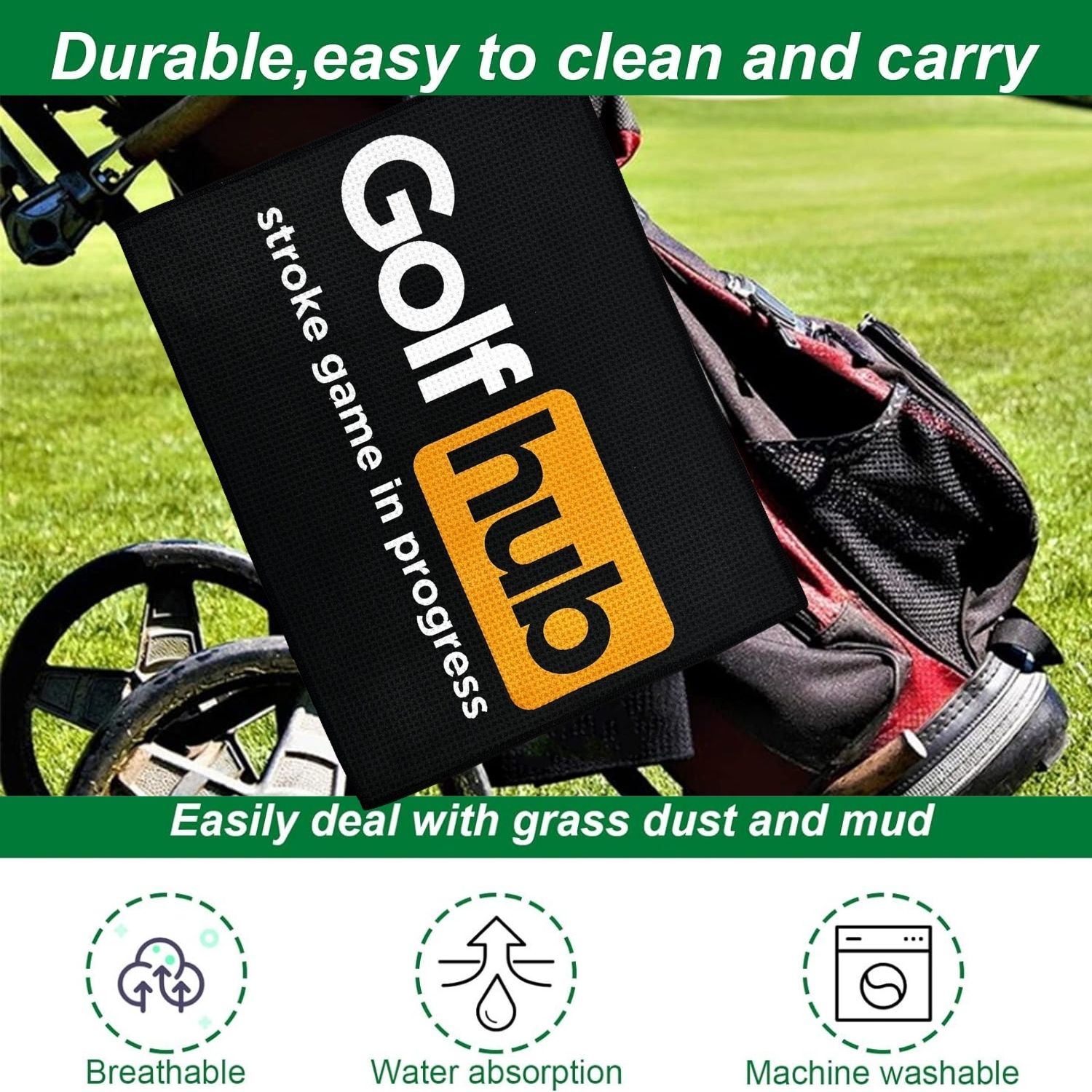 Funny Microfiber Premium Golf  – обзор и цена Golf Towel Waffle