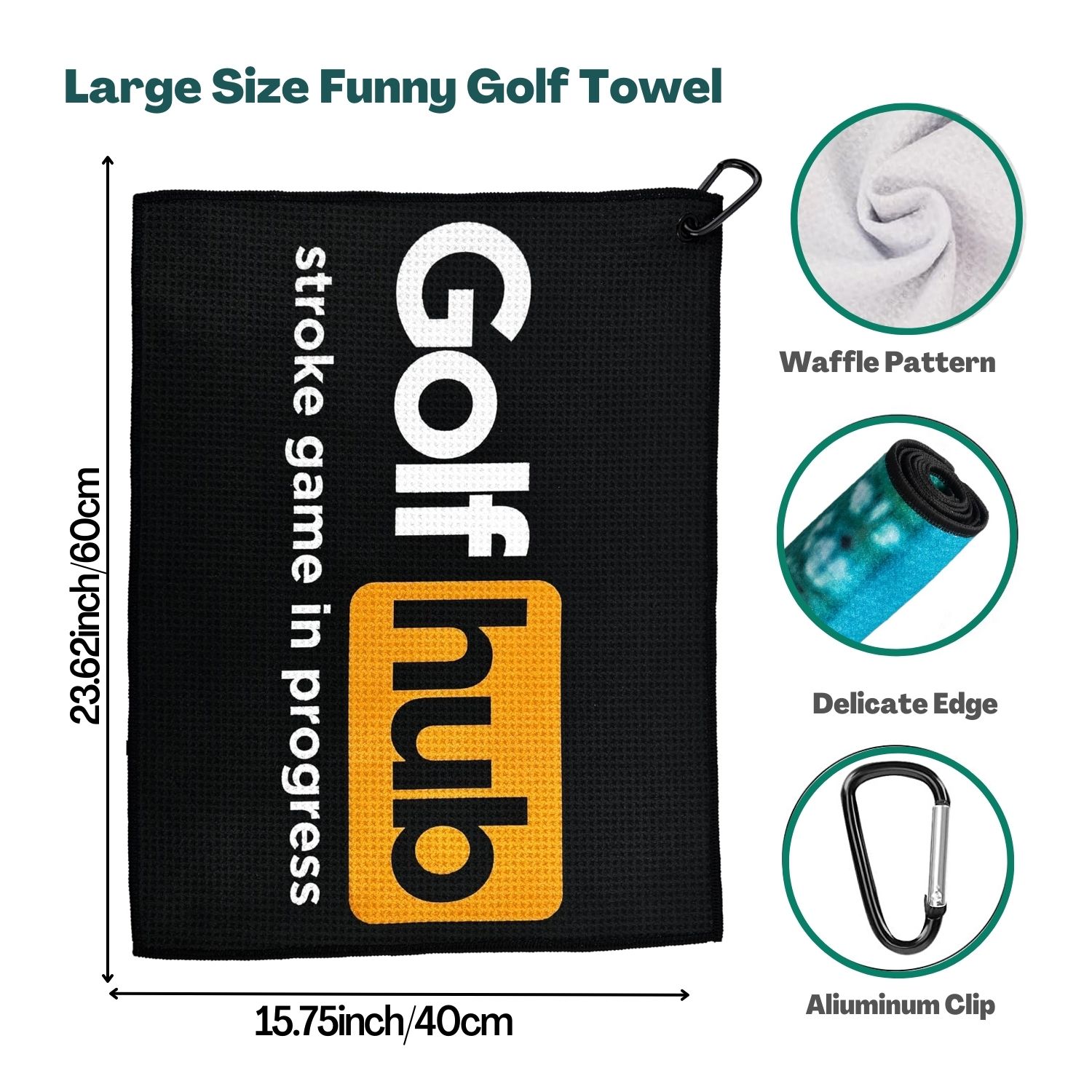 Funny Microfiber Premium Golf  – обзор и цена Golf Towel Waffle