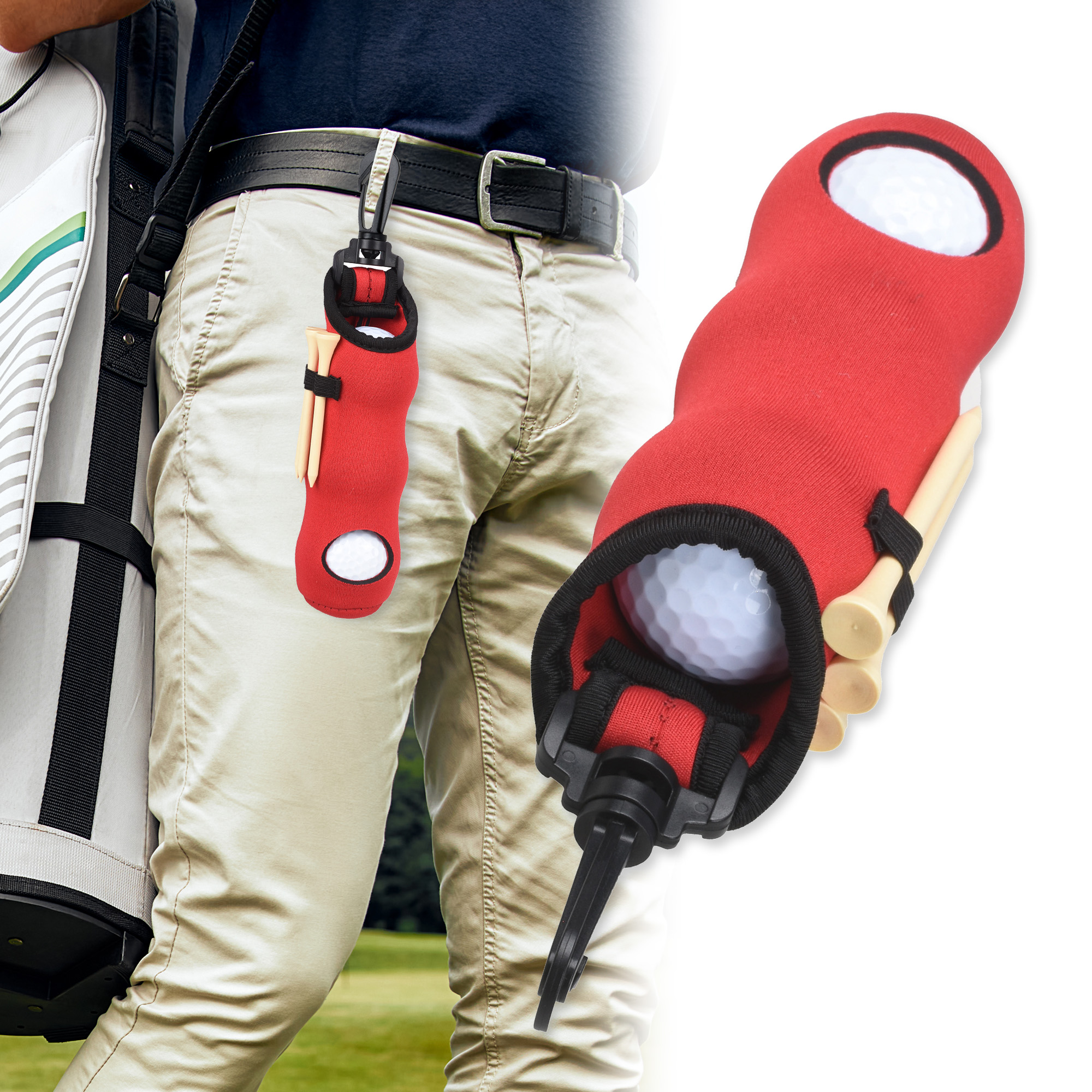 Golf Tee Holder Neoprene Golf  – обзор и цена Golf Equipment Bag