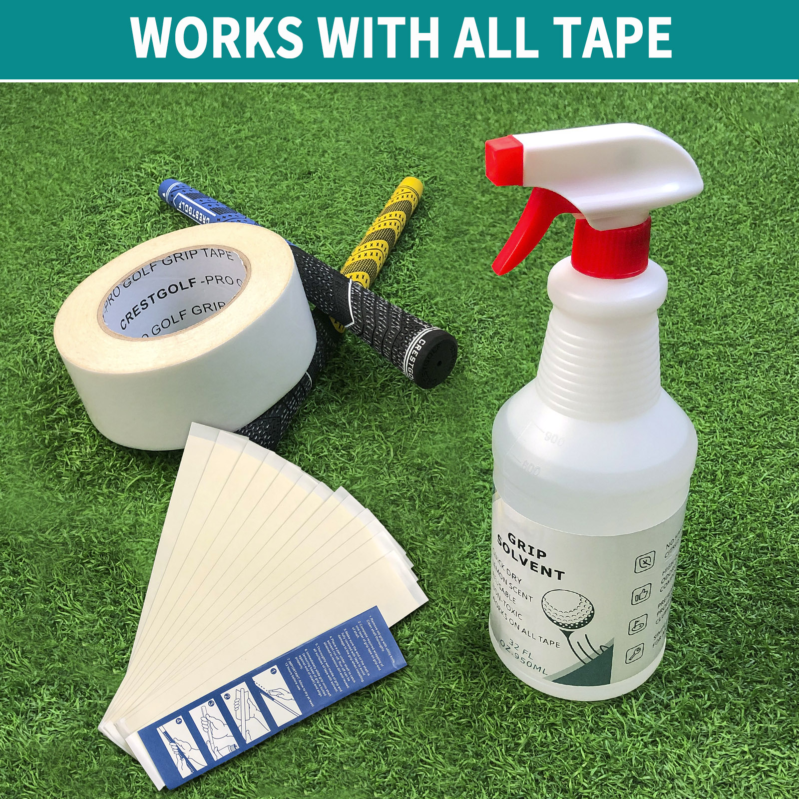 Golf Grip Solvent 32 OZ for Re – обзор и цена Grip Regrip Tape